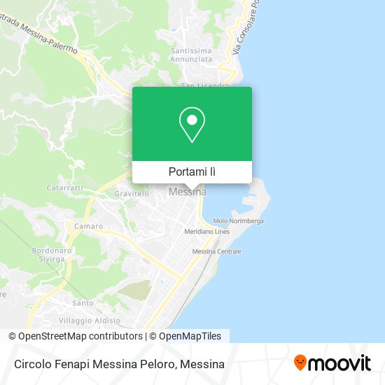 Mappa Circolo Fenapi Messina Peloro