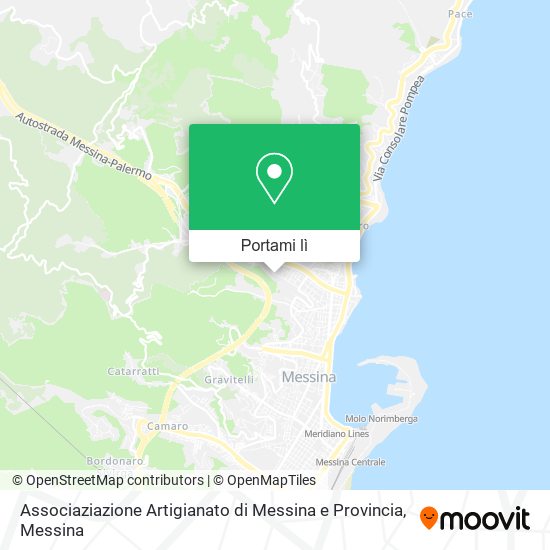 Mappa Associaziazione Artigianato di Messina e Provincia