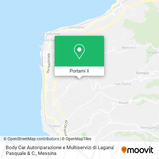 Mappa Body Car Autoriparazione e Multiservizi di Lagana' Pasquale & C.