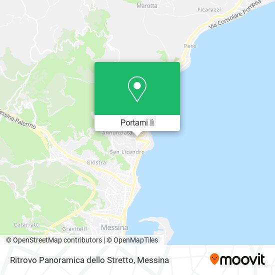 Mappa Ritrovo Panoramica dello Stretto