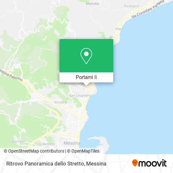 Mappa Ritrovo Panoramica dello Stretto