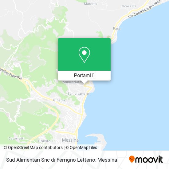 Mappa Sud Alimentari Snc di Ferrigno Letterio