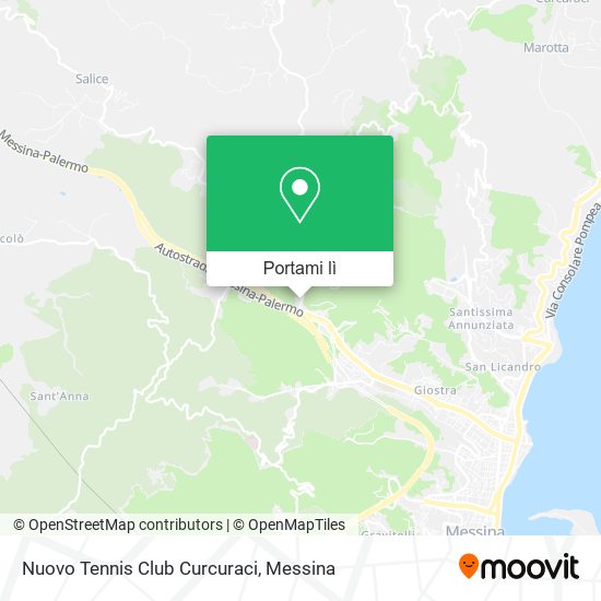Mappa Nuovo Tennis Club Curcuraci