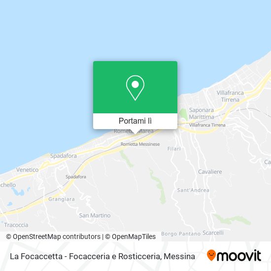 Mappa La Focaccetta - Focacceria e Rosticceria
