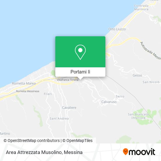 Mappa Area Attrezzata Musolino