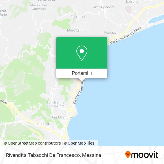 Mappa Rivendita Tabacchi De Francesco