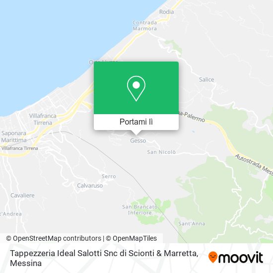 Mappa Tappezzeria Ideal Salotti Snc di Scionti & Marretta