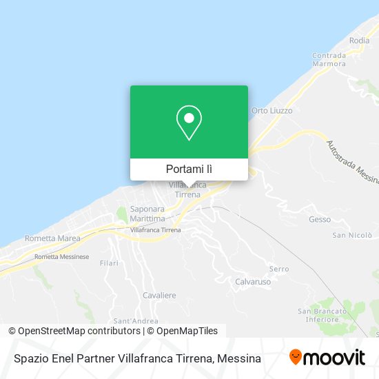 Mappa Spazio Enel Partner Villafranca Tirrena
