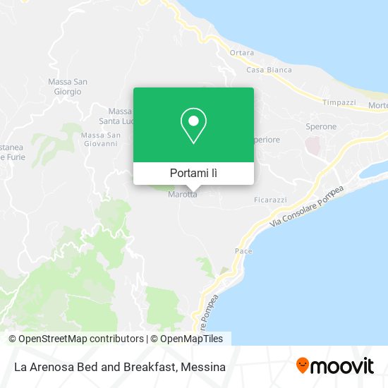 Mappa La Arenosa Bed and Breakfast