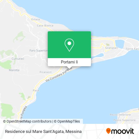 Mappa Residence sul Mare Sant'Agata