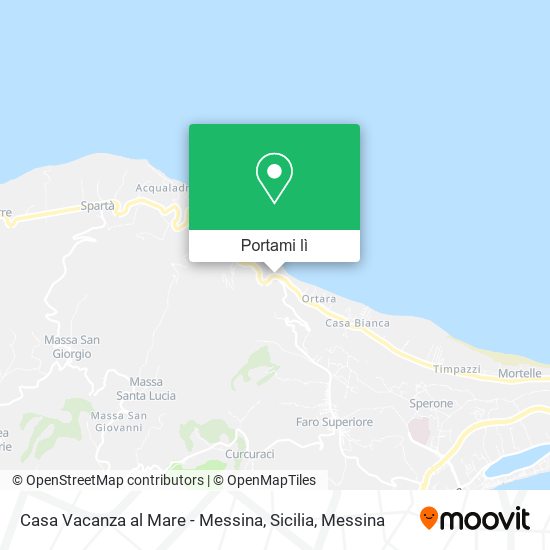 Mappa Casa Vacanza al Mare - Messina, Sicilia