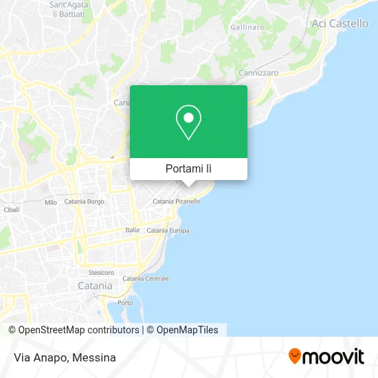 Mappa Via Anapo
