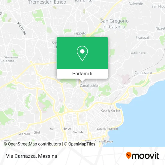 Mappa Via Carnazza