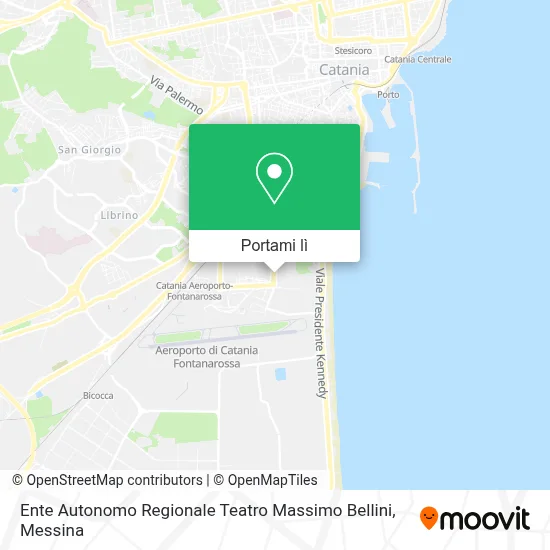 Mappa Ente Autonomo Regionale Teatro Massimo Bellini
