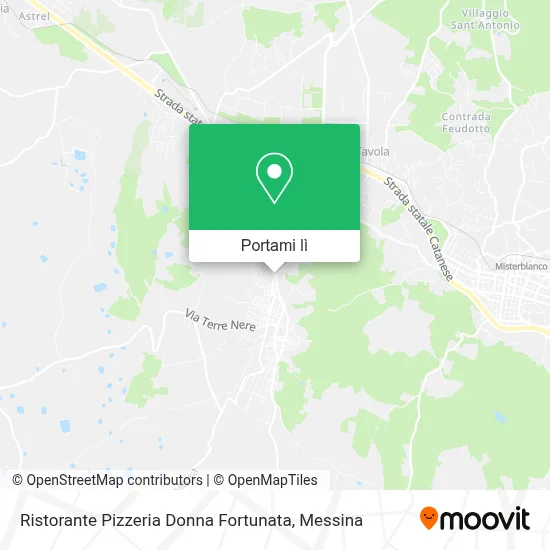 Mappa Ristorante Pizzeria Donna Fortunata