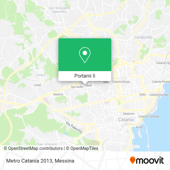 Mappa Metro Catania 2013