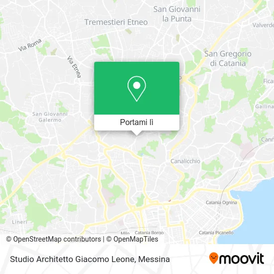 Mappa Studio Architetto Giacomo Leone