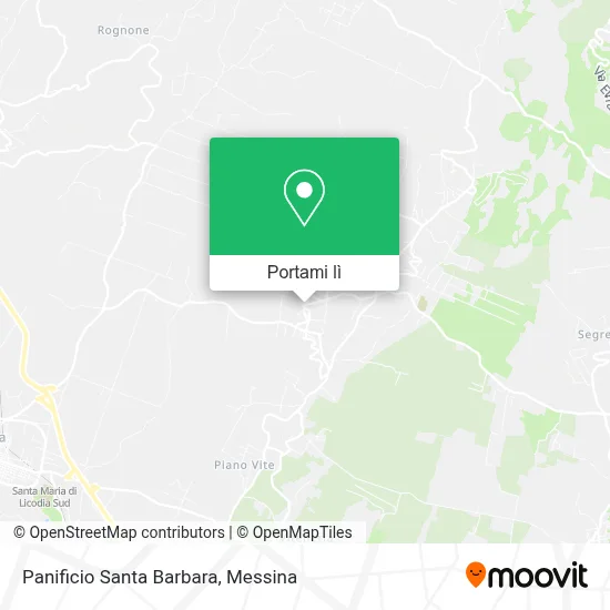 Mappa Panificio Santa Barbara