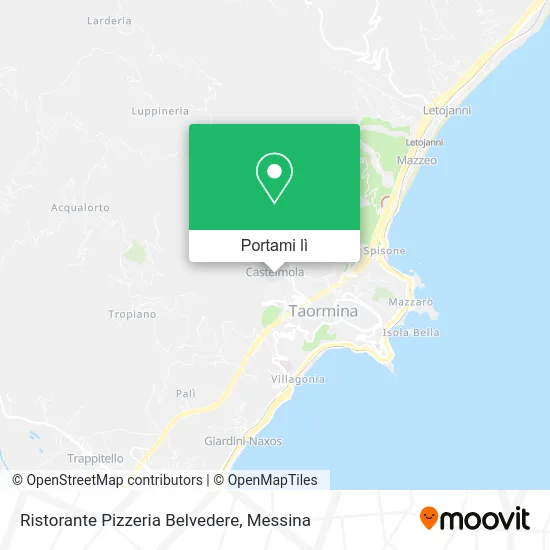 Mappa Ristorante Pizzeria Belvedere