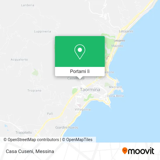 Mappa Casa Cuseni