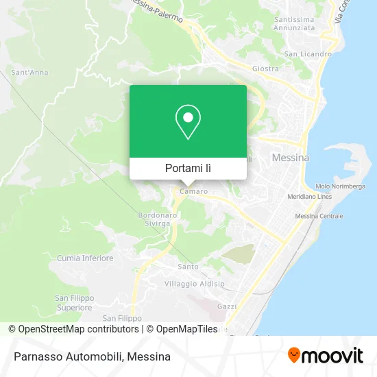 Mappa Parnasso Automobili