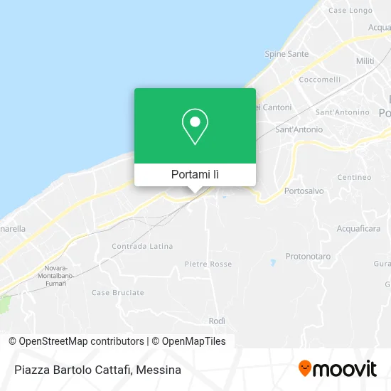 Mappa Piazza Bartolo Cattafi