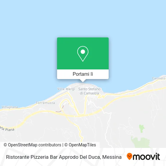 Mappa Ristorante Pizzeria Bar Approdo Del Duca