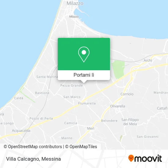 Mappa Villa Calcagno