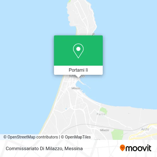 Mappa Commissariato Di Milazzo