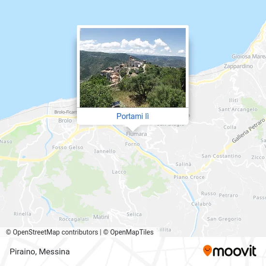 Mappa Piraino