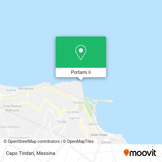 Mappa Capo Tindari