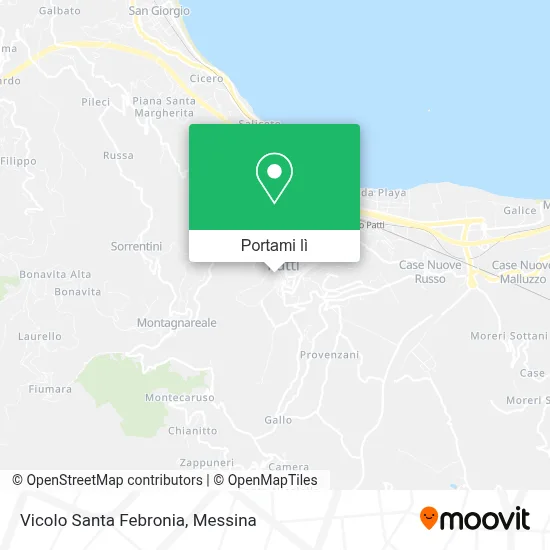 Mappa Vicolo Santa Febronia