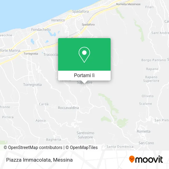 Mappa Piazza Immacolata