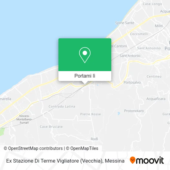 Mappa Ex Stazione Di Terme Vigliatore (Vecchia)