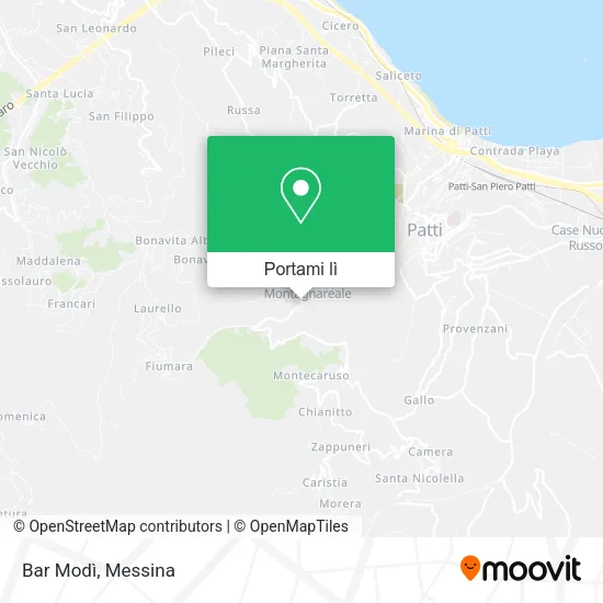 Mappa Bar Modì