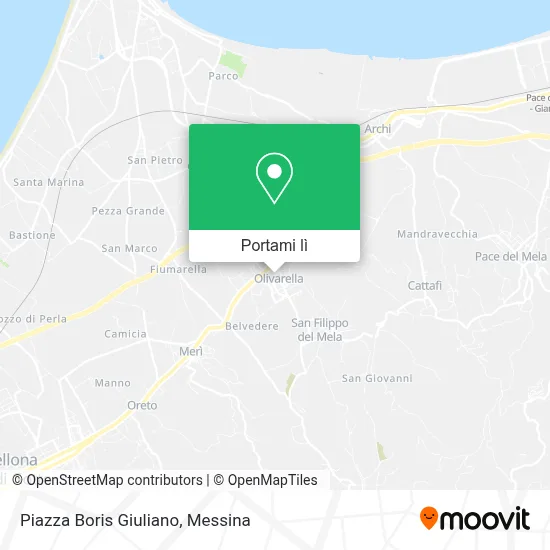 Mappa Piazza Boris Giuliano