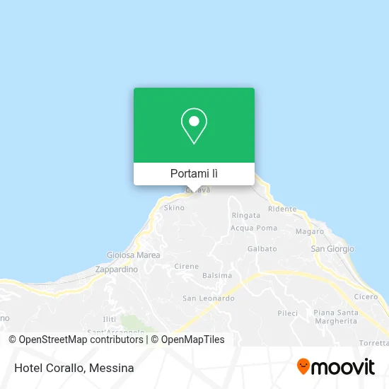 Mappa Hotel Corallo