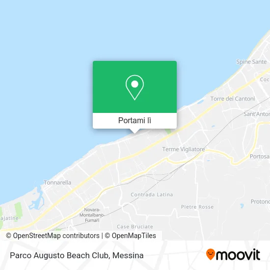 Mappa Parco Augusto Beach Club