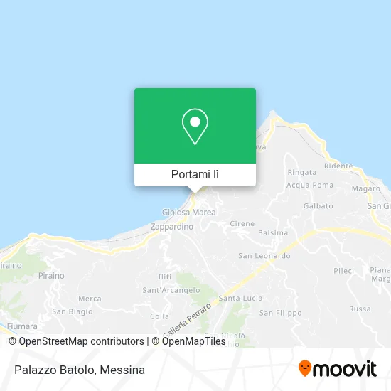 Mappa Palazzo Batolo