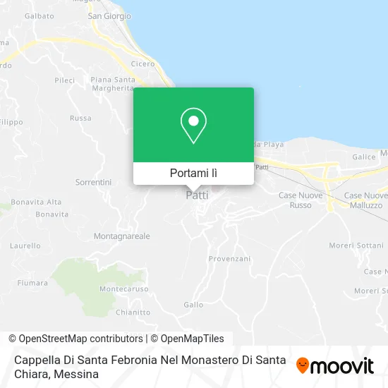 Mappa Cappella Di Santa Febronia Nel Monastero Di Santa Chiara