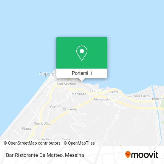 Mappa Bar-Ristorante Da Matteo
