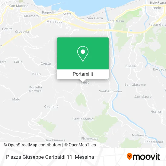 Mappa Piazza Giuseppe Garibaldi  11