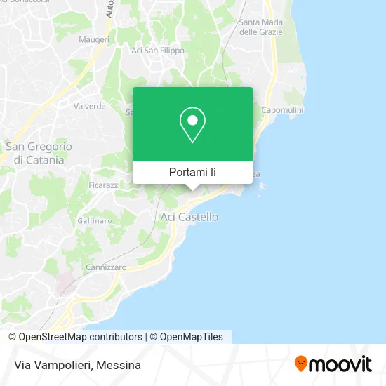 Mappa Via Vampolieri