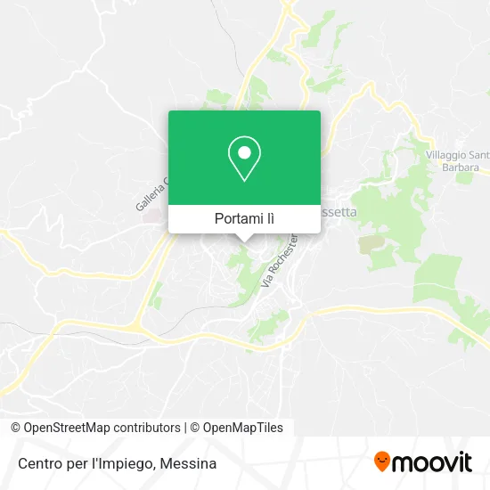 Mappa Centro per l'Impiego