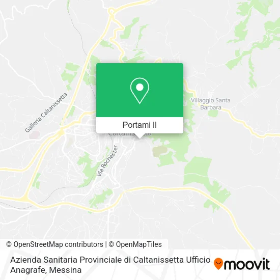 Mappa Azienda Sanitaria Provinciale di Caltanissetta Ufficio Anagrafe