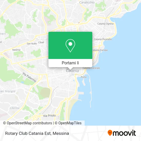 Mappa Rotary Club Catania Est