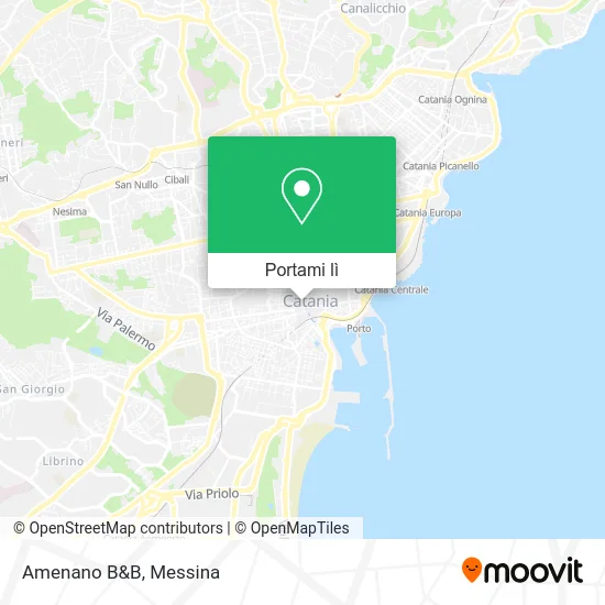 Mappa Amenano B&B