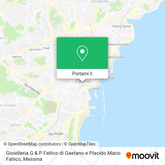 Mappa Gioielleria G & P Fallico di Gaetano e Placido Mario Fallico