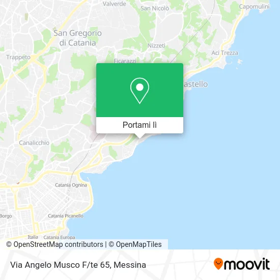 Mappa Via Angelo Musco F/te 65