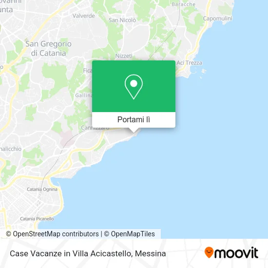 Mappa Case Vacanze in Villa Acicastello